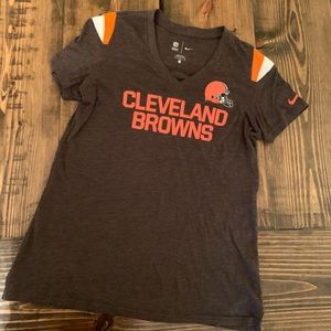 [ N I K E ]  NFL  B r o w n s  m a r l e d  t e e